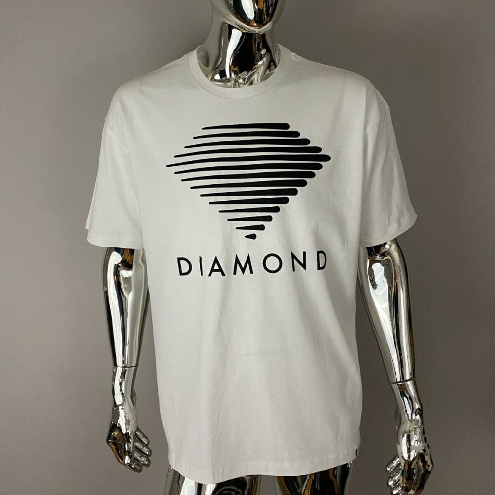 New Men's Diamond Supply Co GRAPHIC White T Shirt Size XL
